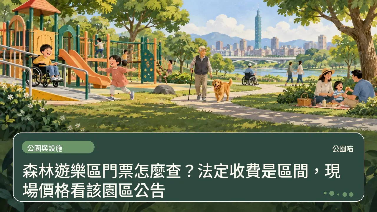 森林遊樂區門票怎麼查?法定收費是區間,現場價格看該園區公告主題插畫